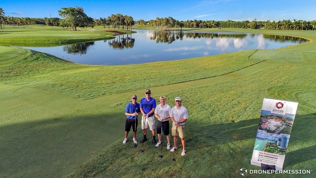 Golf tournament photographer drone permission