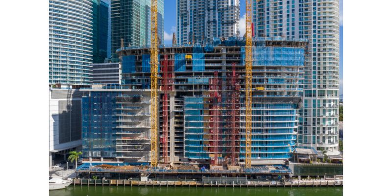 Aston Martin building under construction Miami FL drone permission