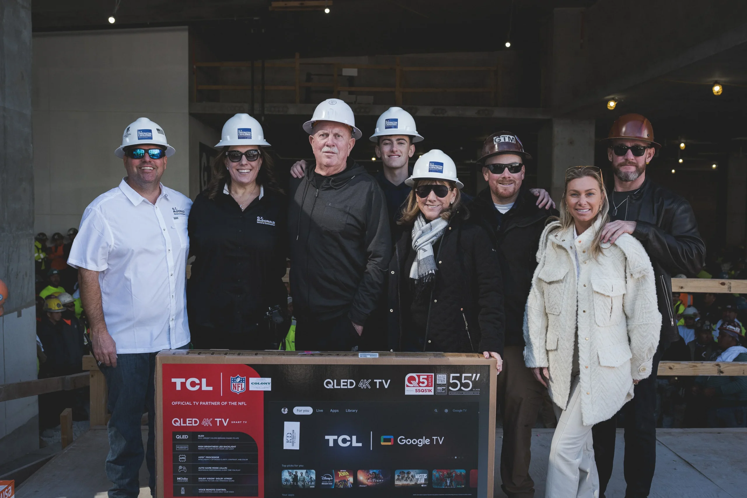 Project team documented at The Standard Residences Brickell topping out ceremony in Brickell Miami