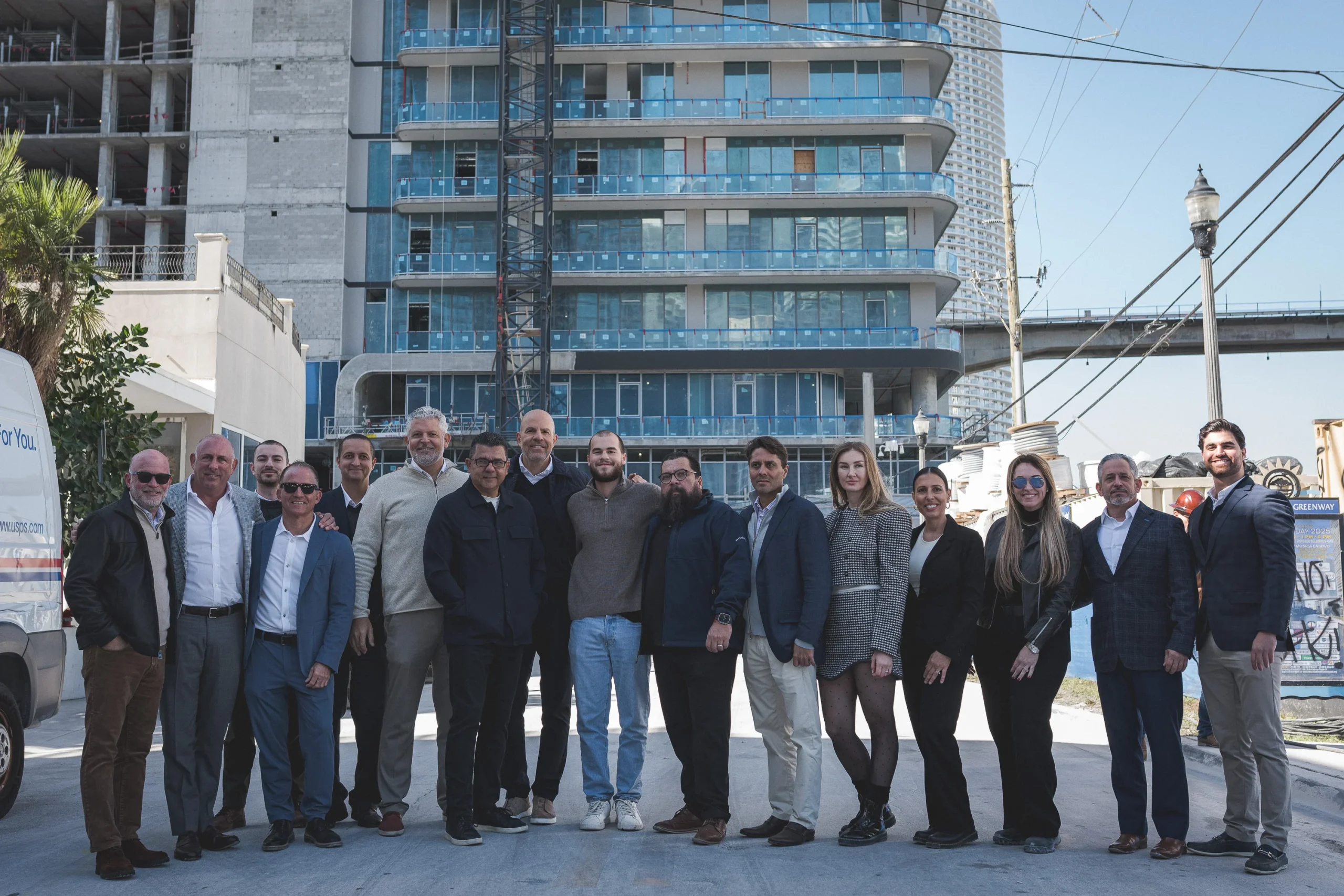 Topping out ceremony coverage at The Standard Residences Brickell, Miami, by Drone Permission