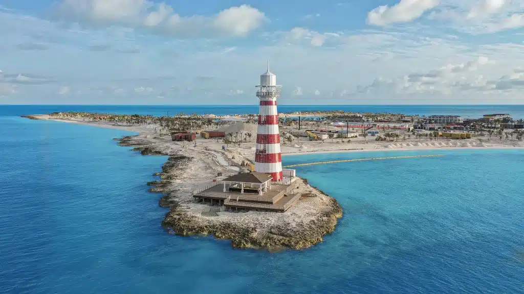 Aerial view of Ocean Cay photographed by Drone Permission, thumbnail for the Drone Permission production reel
